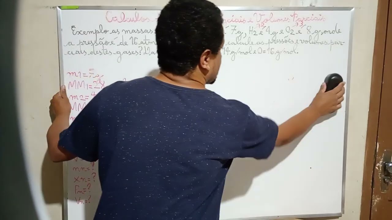 Exemplo de Cálculos de Pressões Parciais e Volumes Parciais parte 1