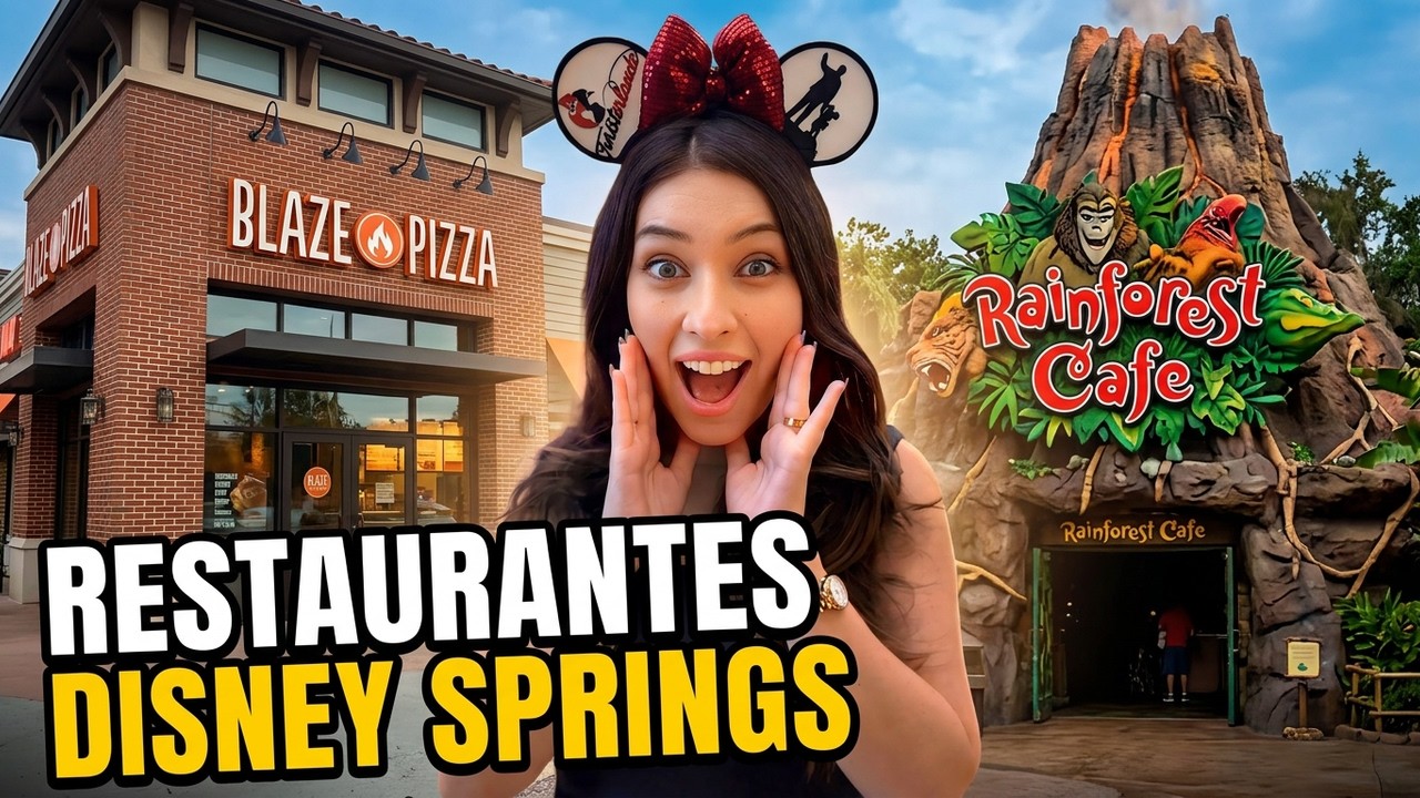 RESTAURANTES BONS E BARATOS NO DISNEY SPRINGS DE ORLANDO
