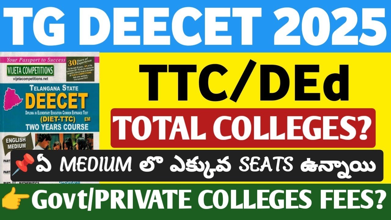 TTC College Fees in Telangana@StudentUpdates247