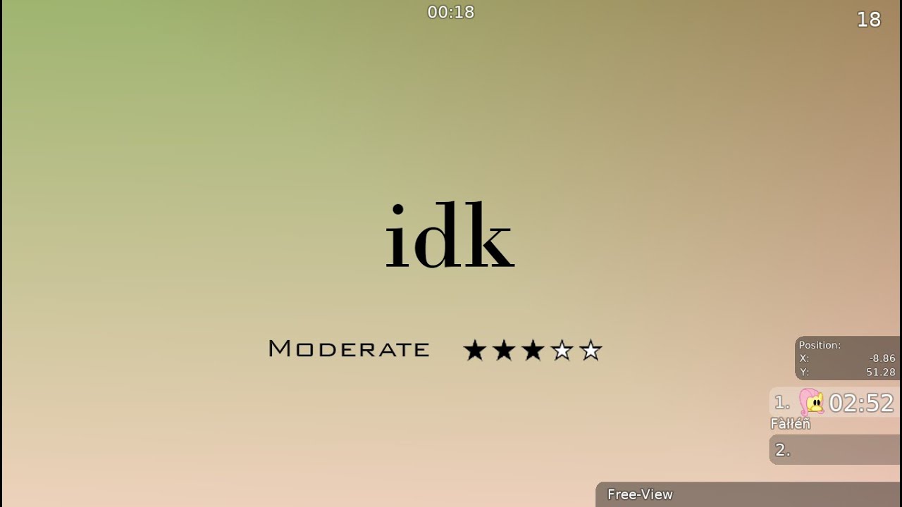 DDNet ( Teeworlds ) – idk (Moderate ★★★✰✰)