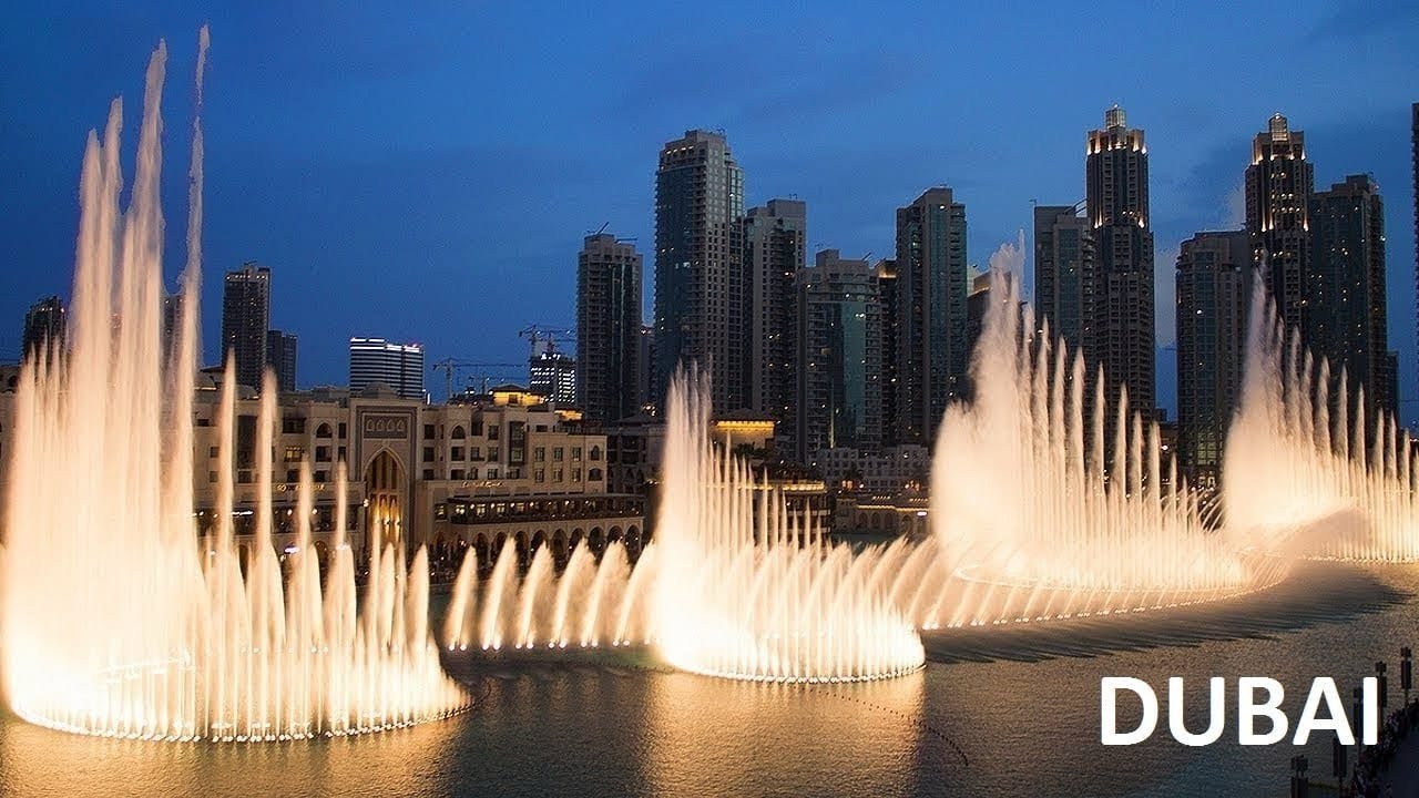 The Dubai Fountain show @ Burj Khalifa Video -1