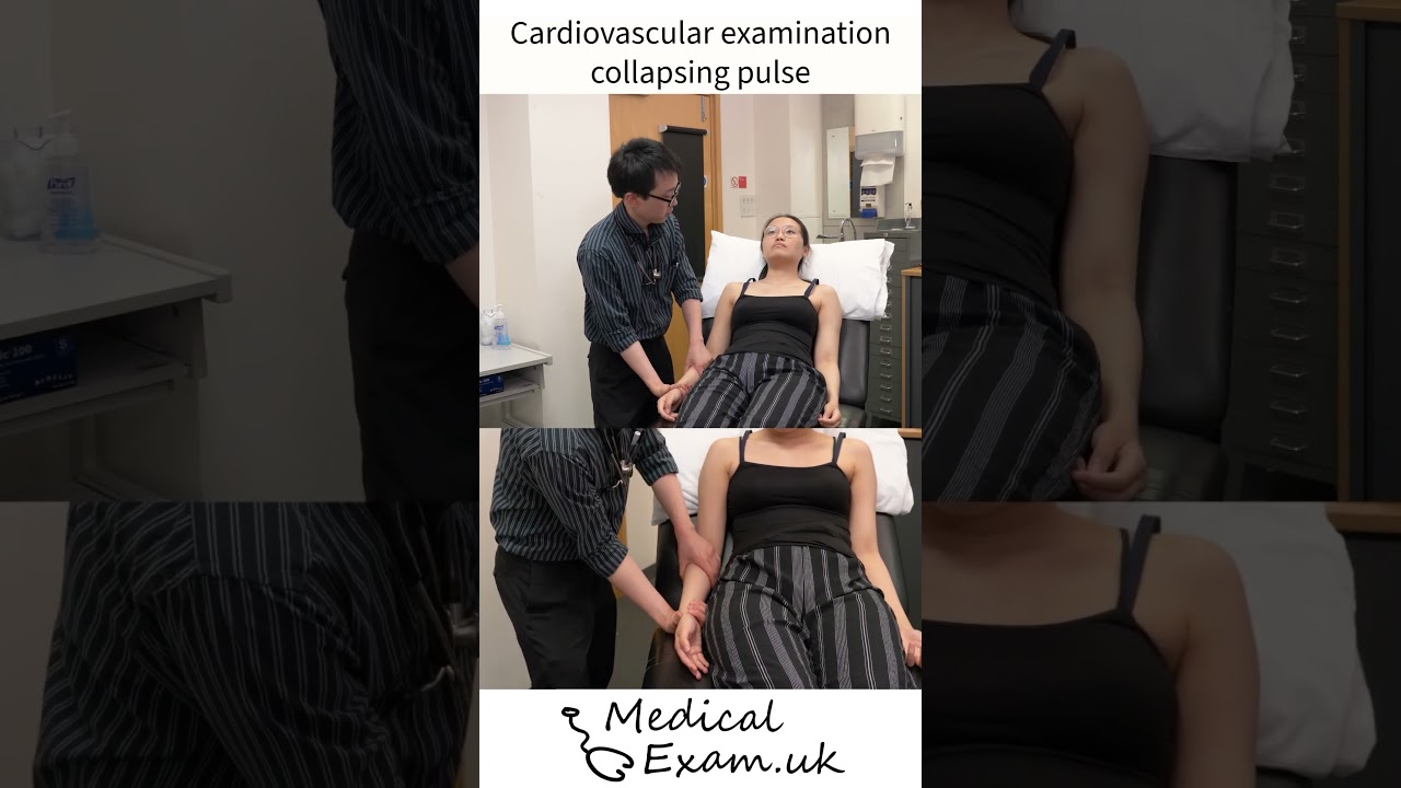 Cardiovascular examination - collapsing pulse #paces #mrcp