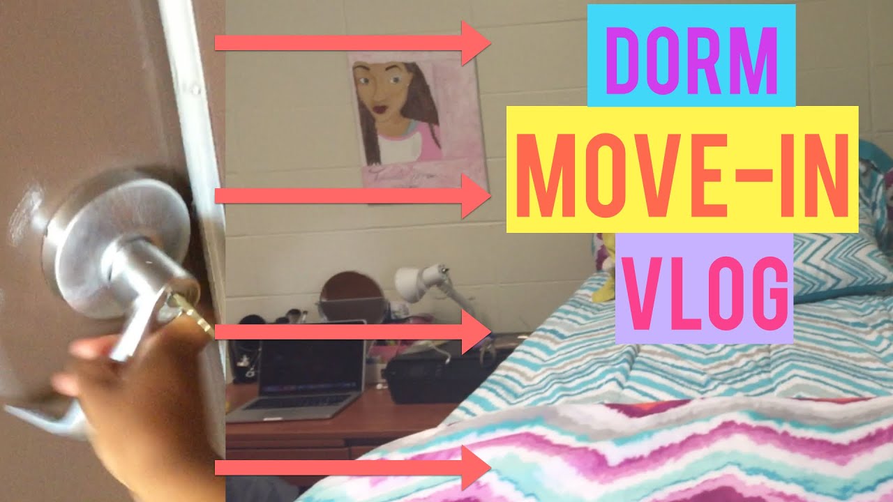 DORM MOVE-IN VLOG | MOVING INTO MY COLLEGE DORM