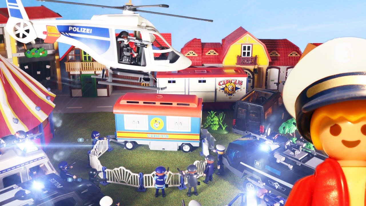 👮VERBRECHERJAGD MIT POLIZEI-HUBSCHRAUBER SEK EINSATZ-Matz der Meisterdetektiv 3 PLAYMOBIL Stopmotion