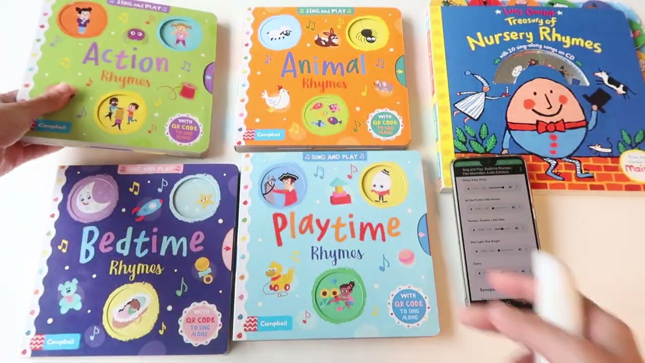 【英文童謠書】Sing and Play: Animal Rhymes / Action Rhymes / Playtime Rhymes / Bedtime Rhymes 硬頁操作書（附音檔）