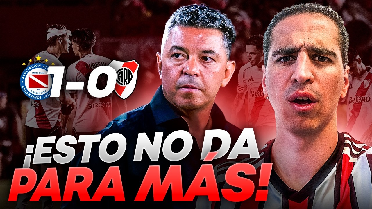 🔥❌ RIVER NO PARA DE HACER PAPELONES!!! VOLVIÓ A PERDER 1-0 VS ARGENTINOS JRS, HASTA CUANDO??????