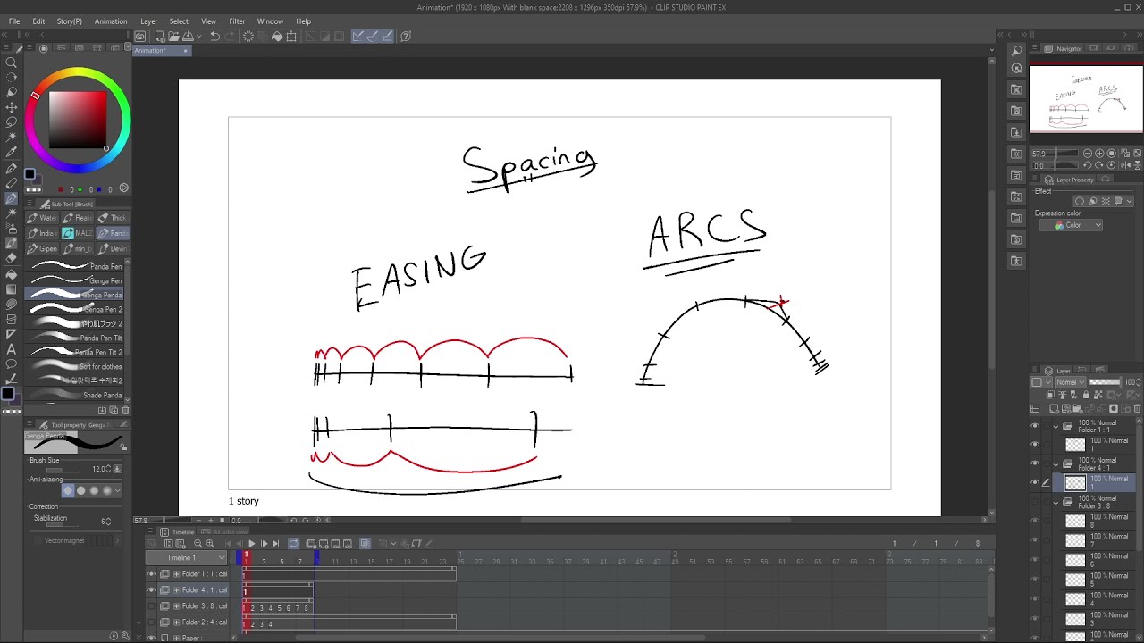 Spacing in Animation