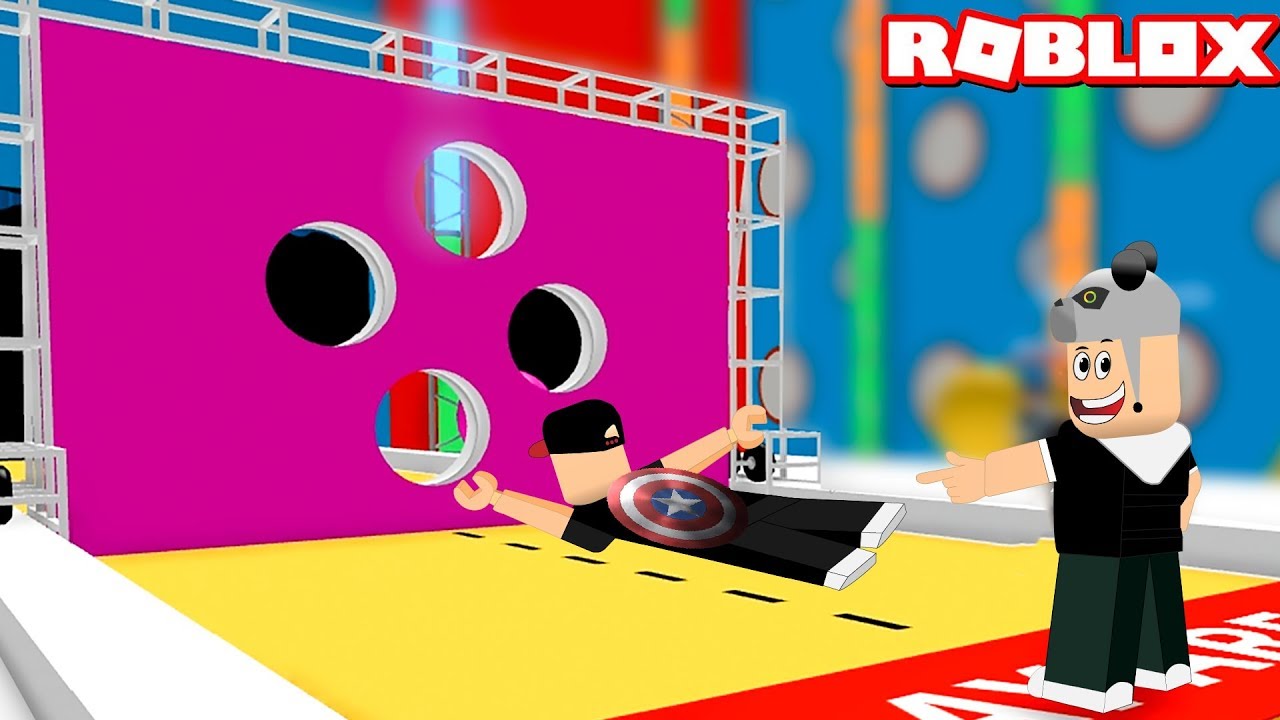 Uçarak Delikten Geç Yoksa Kaybedersin! - Panda ile Roblox Hole in the Wall