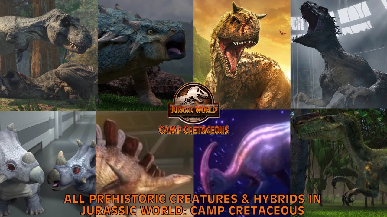 All Prehistoric Creatures & Hybrids In Jurassic World: Camp Cretaceous