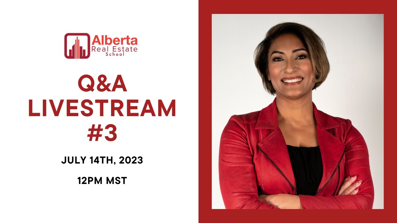 Q&A Session Livestream #3 | #albertarealestateschool