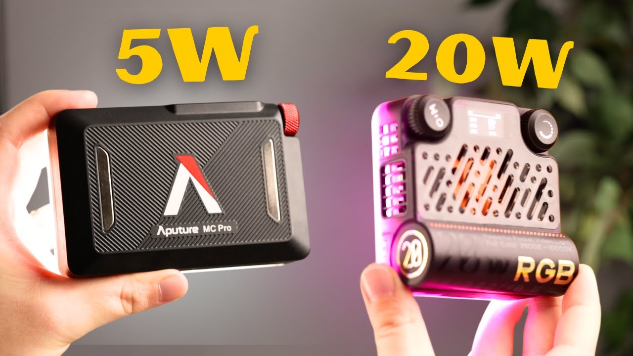 Aputure MC Pro против Zhiyun M20c || Лучший карманный RGB-светильник