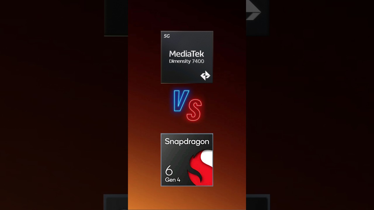 Dimensity 7400 vs 6 Gen 4 #techype #gamingprocessor #gamingphone