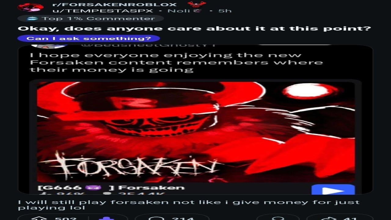Forsaken players have become Delusional