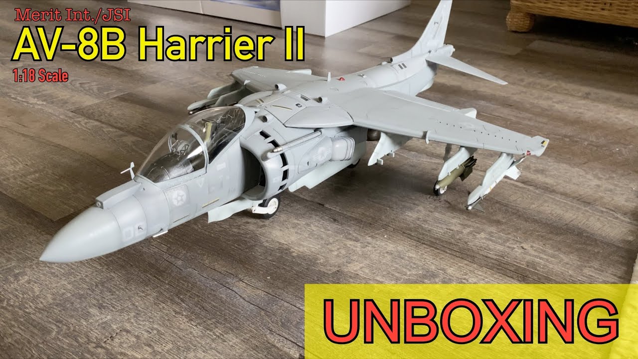 1:18 AV-8B Harrier II (Merit Int/JSI) pre-assembled