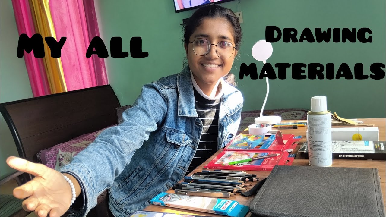 My all drawing materials 🥰 || 