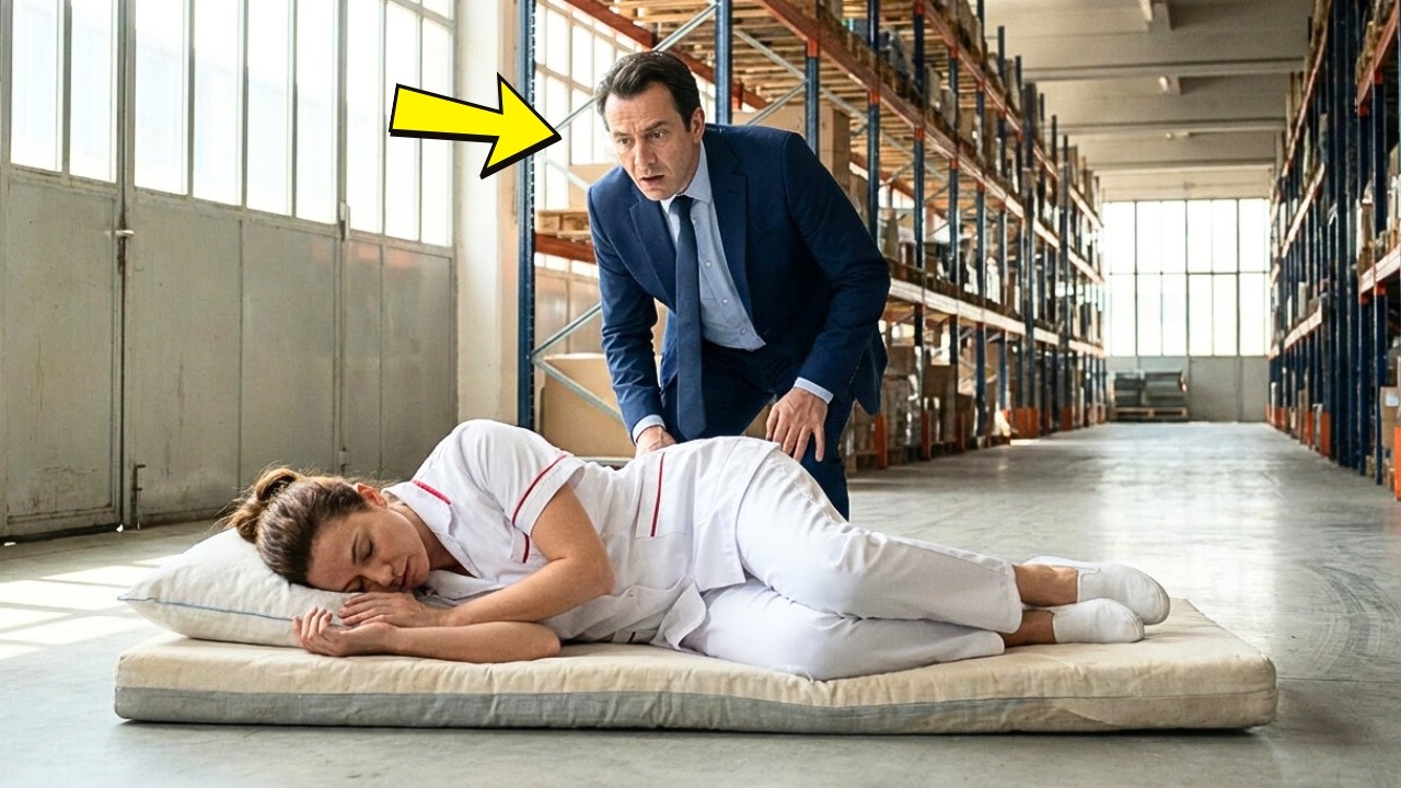 ELLA DORMÍA EN EL DEPÓSITO DE LA EMPRESA TODAS LAS NOCHES… HASTA QUE EL MILLONARIO DESCUBRIÓ