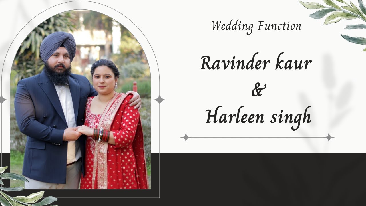 🛑Live ll Wedding Ceremony *** Ravinder kaur & Harleen singh ***