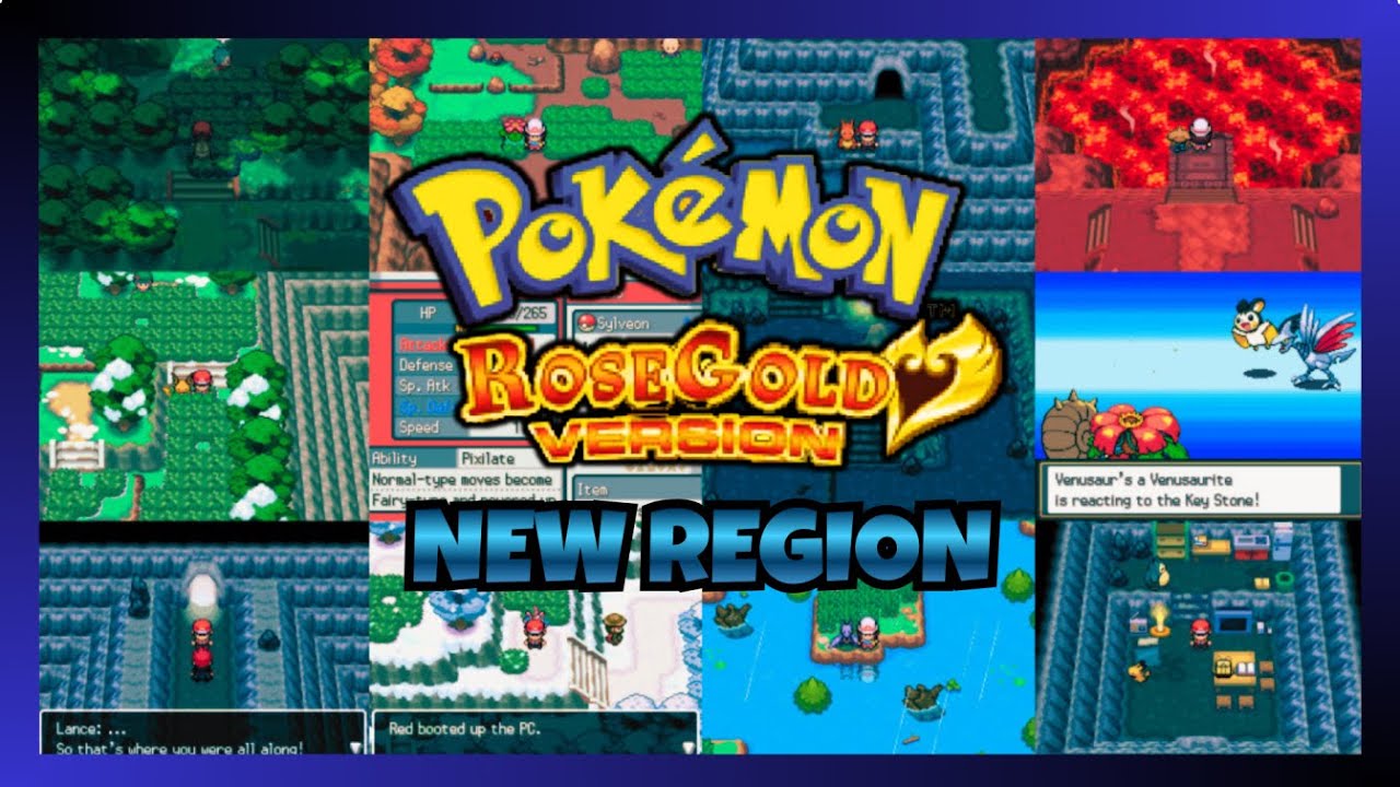 New Released Pokemon Rose Gold NDS ROM Hack When you play as RED (download link in description)