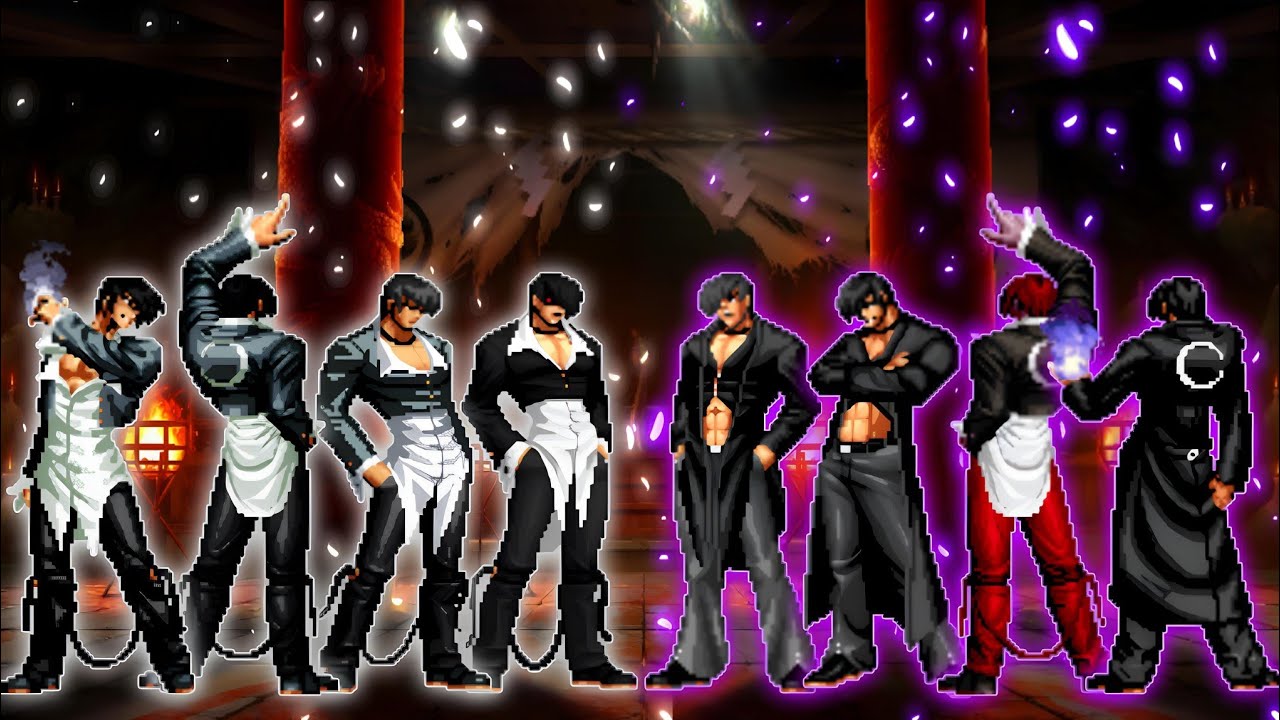 Flames Iori Yagami Team VS. Iori Yagami CT Team [KOF Mugen]