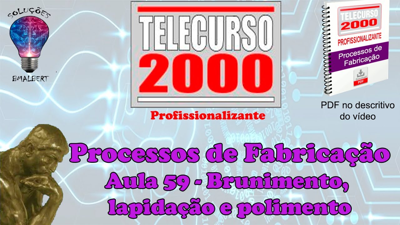 Telecurso 2000 - Processos de Fabricação - 59 Brunimento, lapidação e polimento