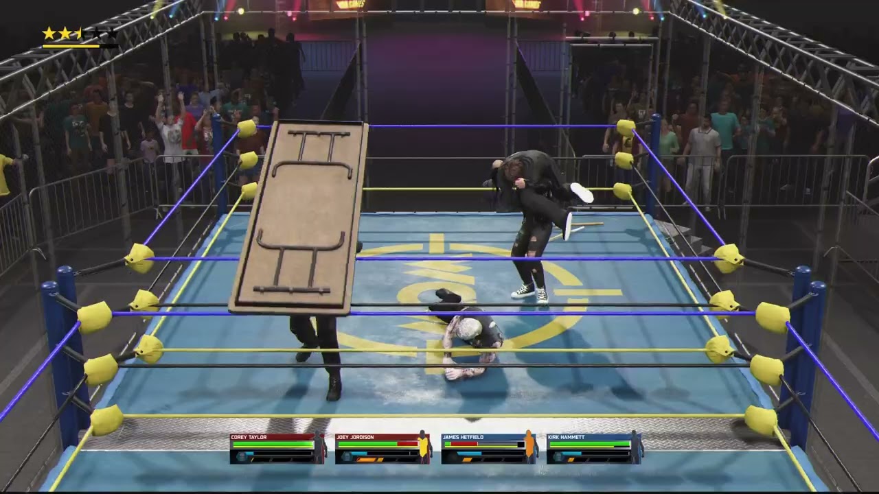 WWE 2K25 Slipknot VS metallica wargames