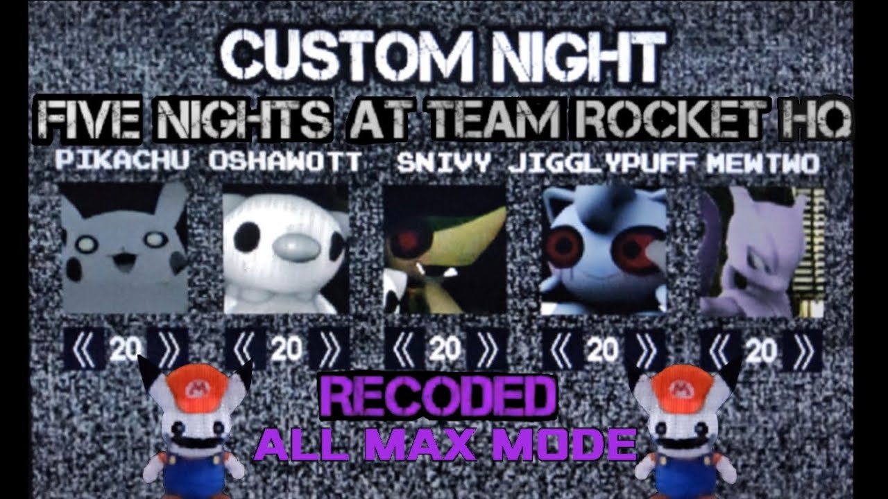 Playing Five Nights at Team Rocket HQ [ALL MAX MODE COMPLETED] 