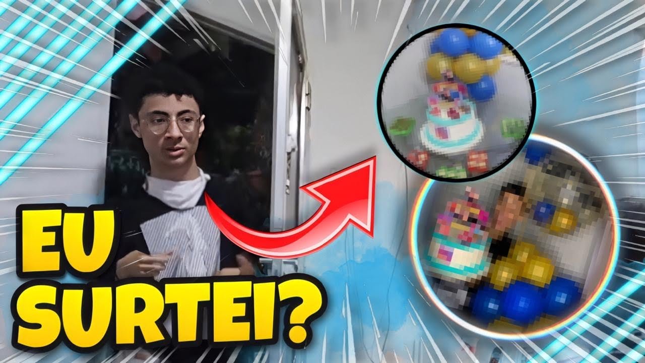 GANHEI UMA FESTA SURPRESA 😱  *me surpreendi* | Gustax