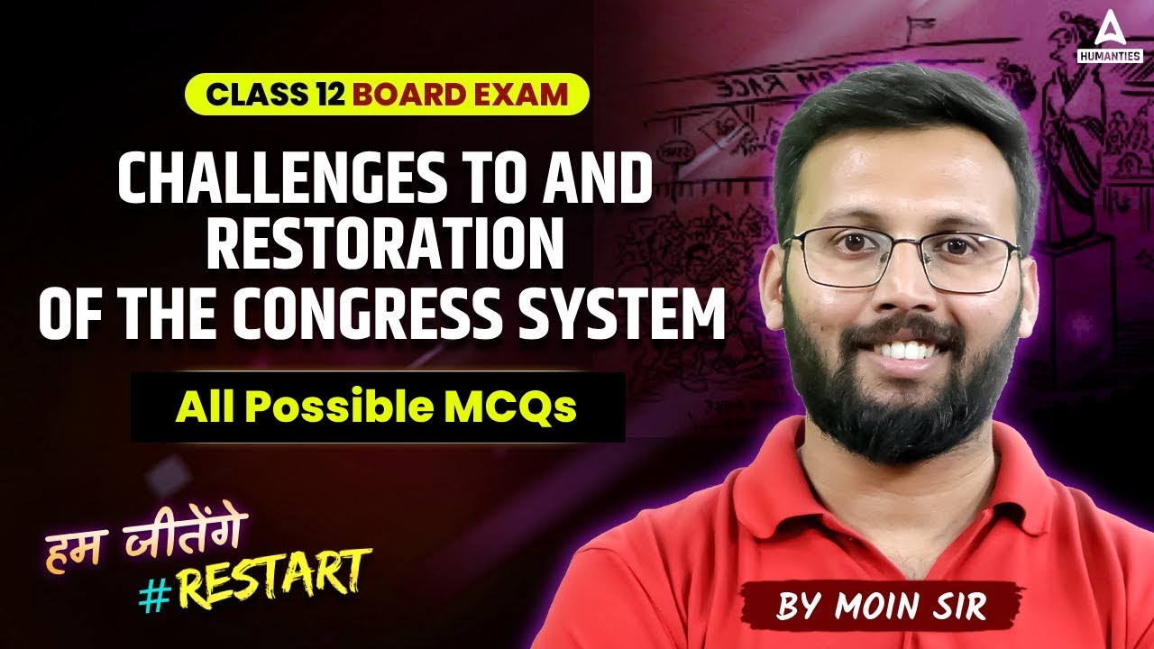Challenges To And Restoration Of The Congress System Class 12 MCQs | Class 12 Political Science