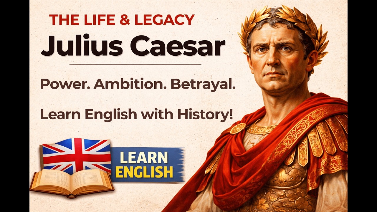 🔥 Julius Caesar: Power, Betrayal & Death | Learn English Through Story ✅