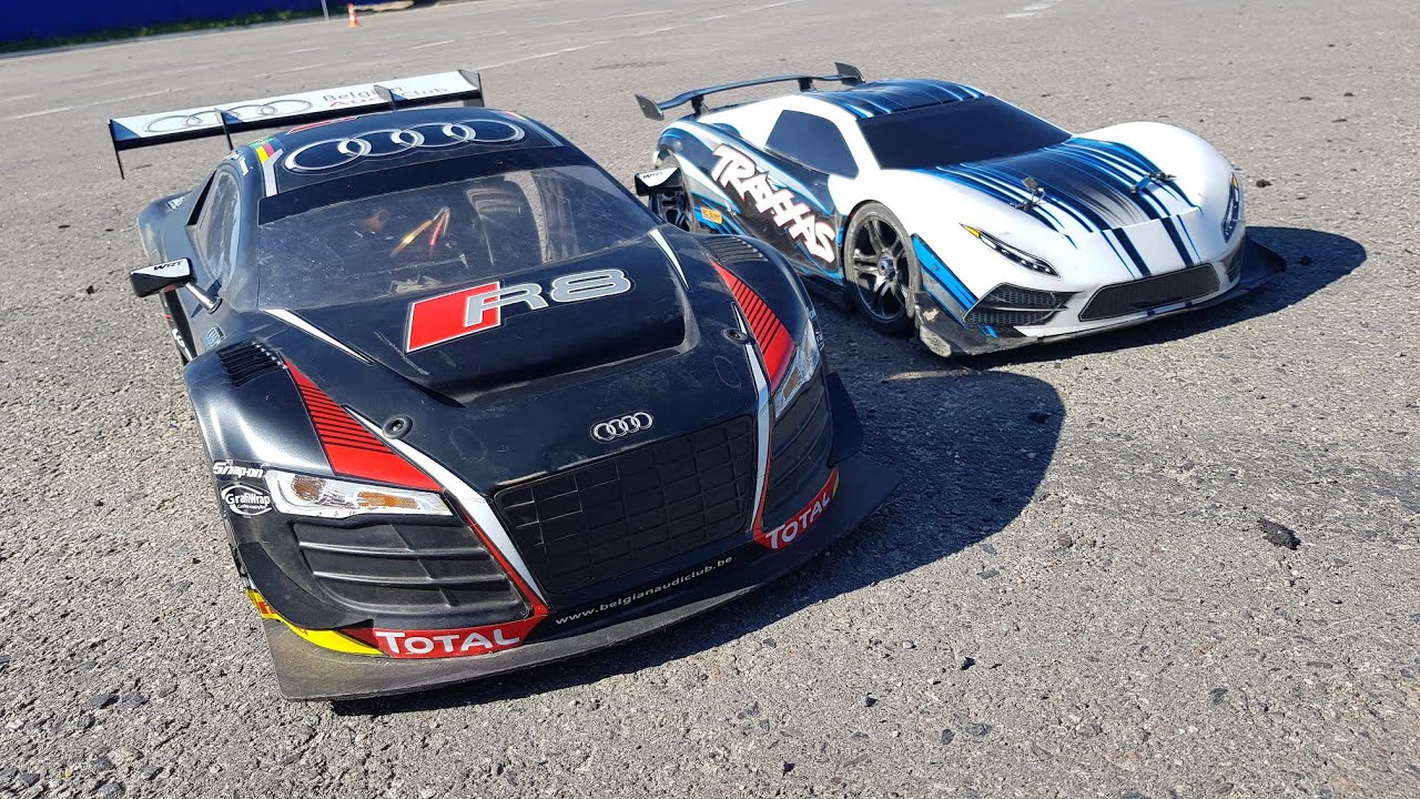 Ставим Audi R8 на место! ... Выступаю на Traxxas XO-1 RC car
