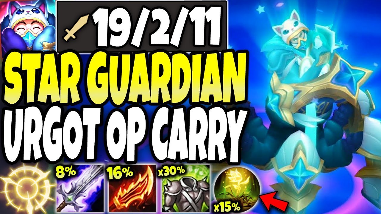 MOST MAJESTIC URGOD GAME EVER! New Star Guardian Pajama Urgot Skin! LoL Urgot Season 10 PBE Gameplay