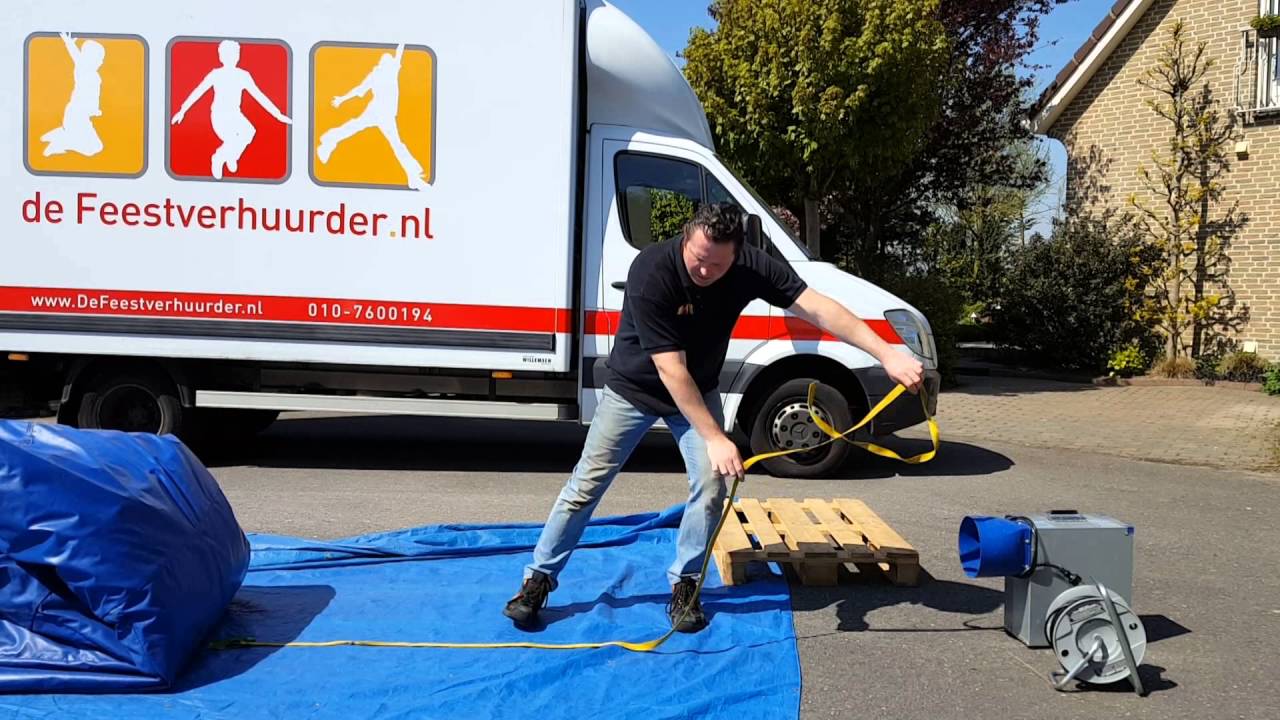 afbouwen springkussen de feestverhuurder