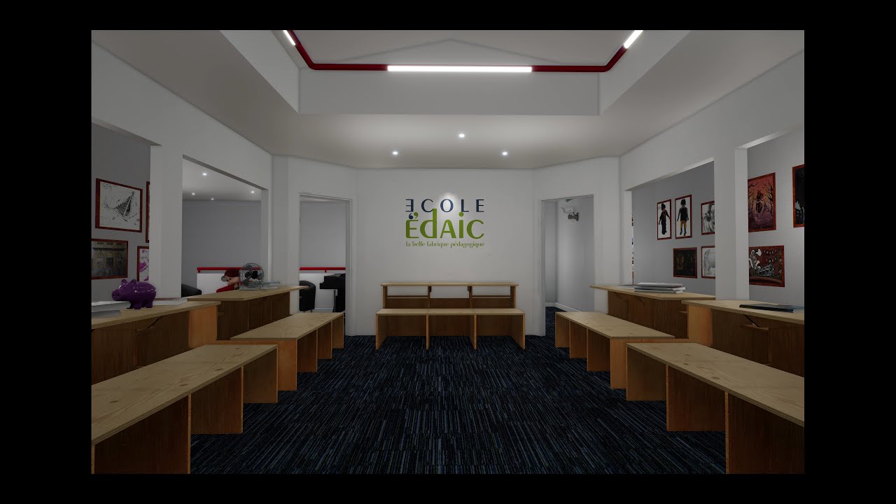 Edaic School Virtual Tour UE4