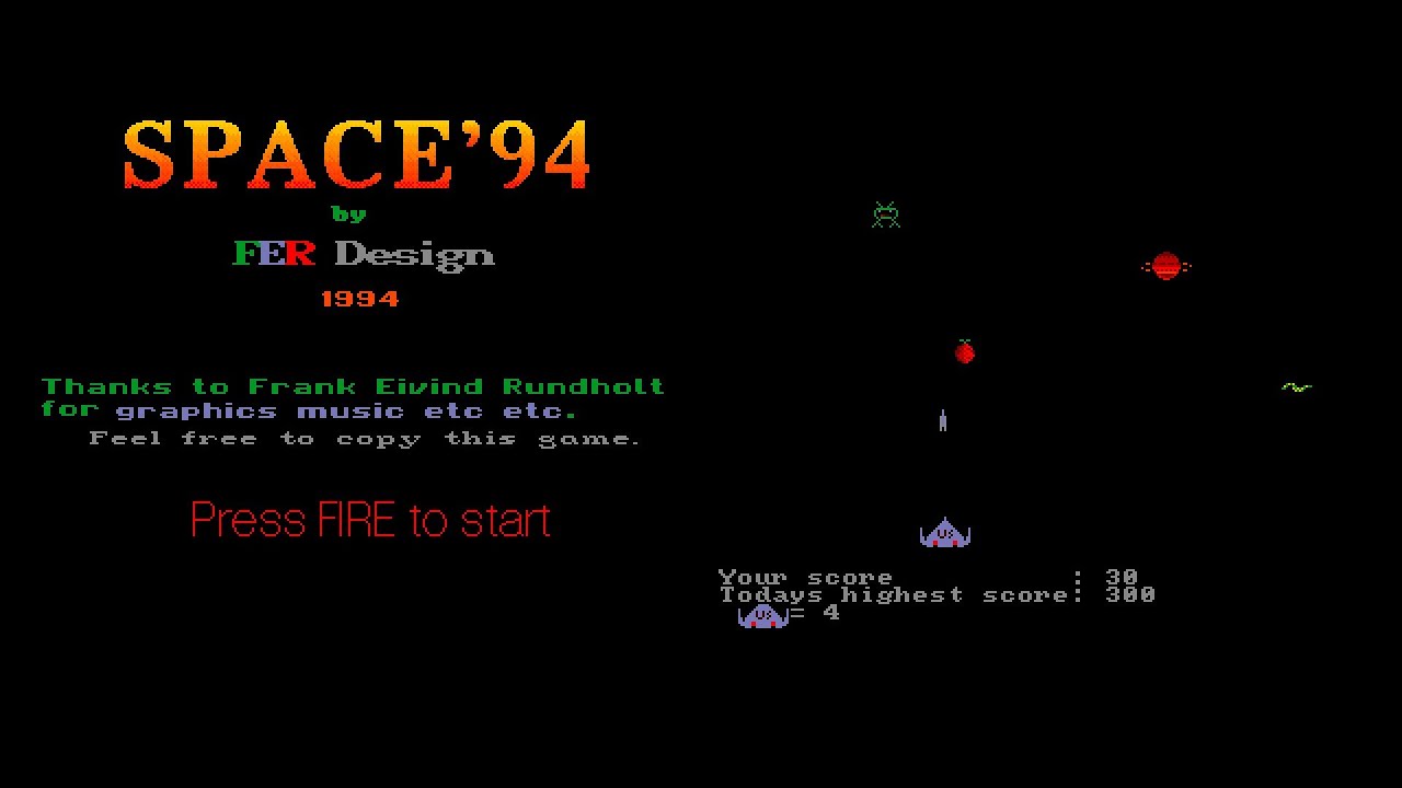 Space'94 (Commodore Amiga, 1994) [gameplay]