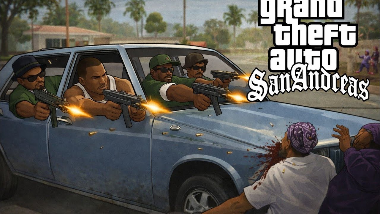 تختيم لعبة Gta San Andreas Part  6