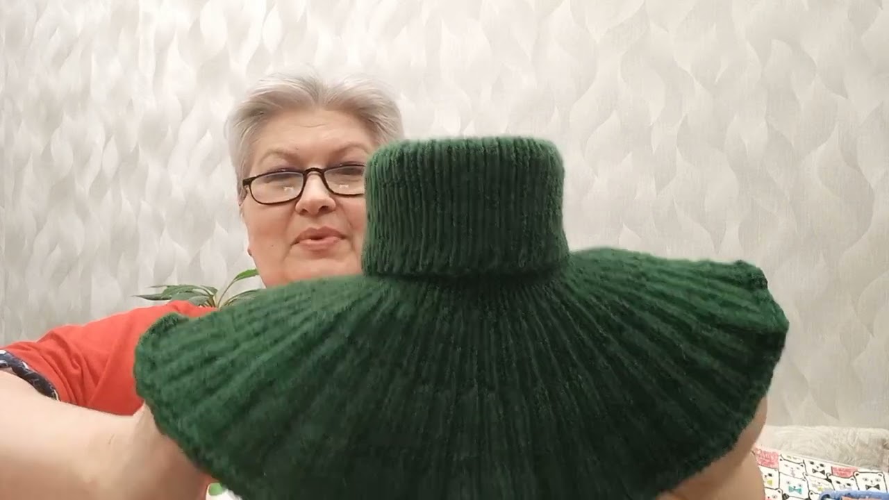 Вязаная манишка быстро и просто .Манишка 