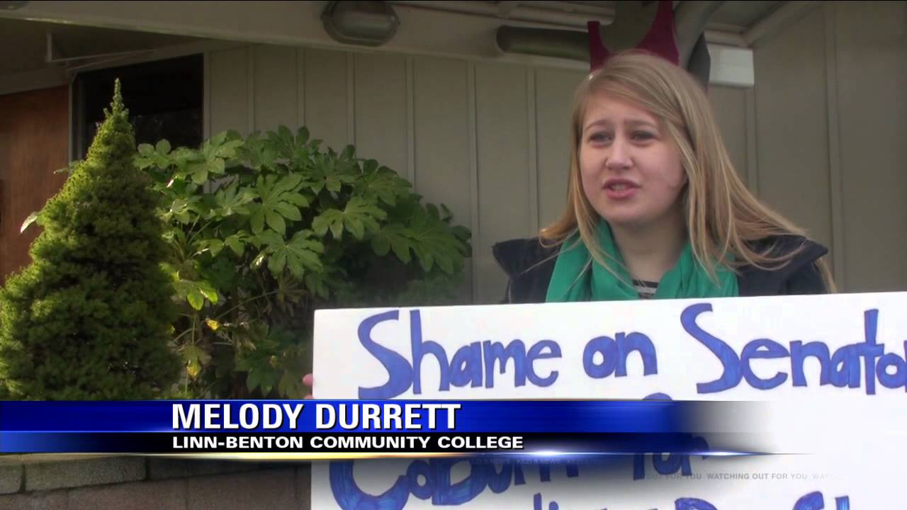 Protesters Rally Against Monica Wehby