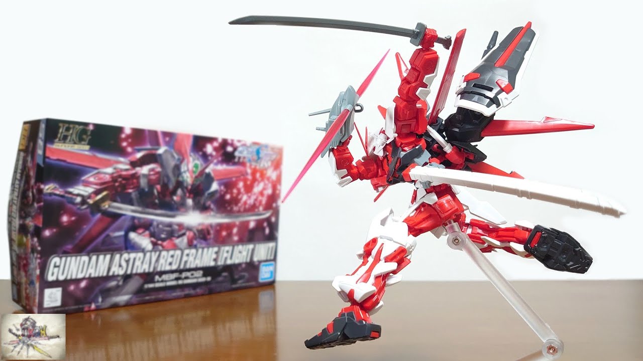 （可動範囲＆色分け数がアップ！フライトユニットやバクゥヘッドも追加！）HG 1/144 ガンダムアストレイレッドフレーム（フライトユニット装備）　レビュー