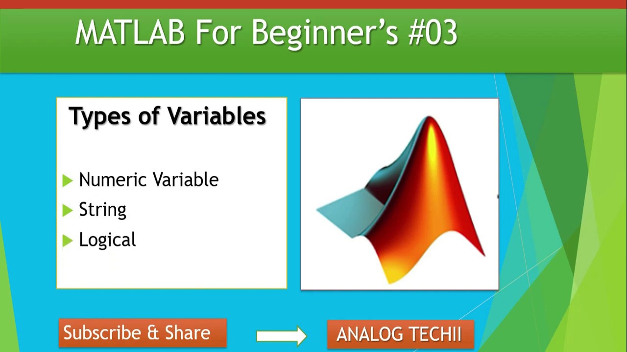 MATLAB for beginners to expert [ENGLISH] #03 Type of variable in MATLAB