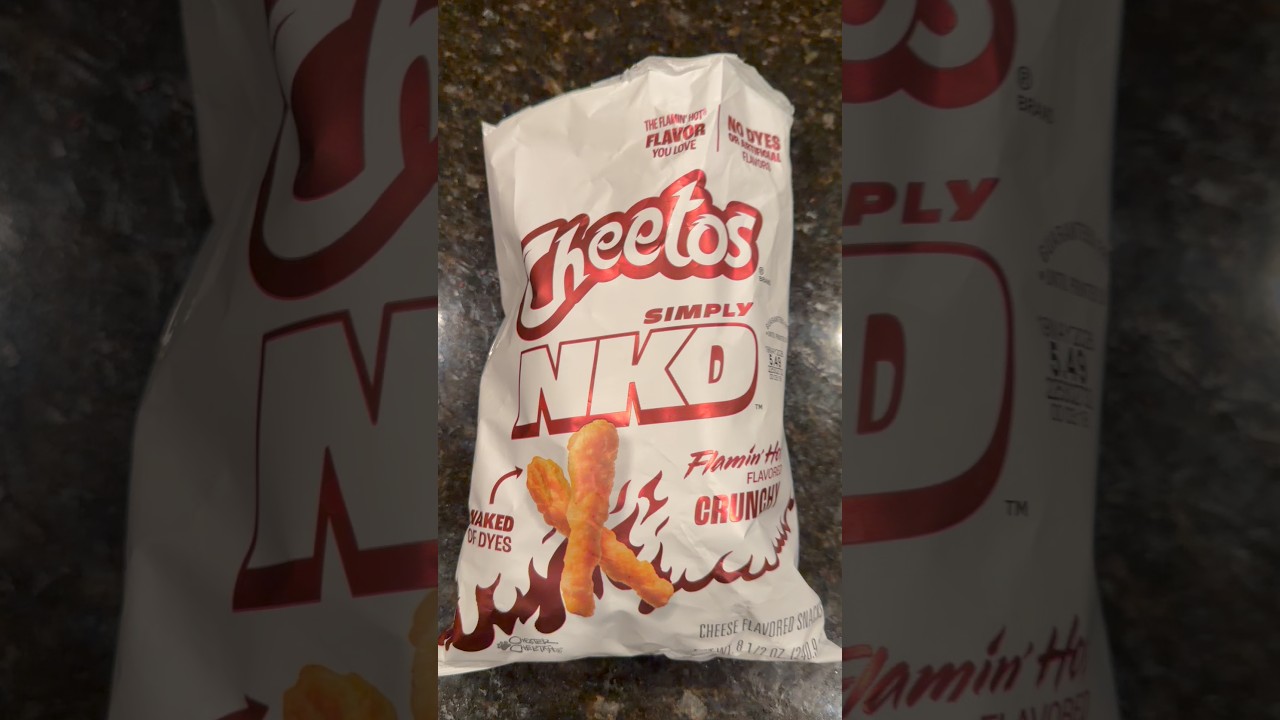 Cheetos Simply NKD Flamin&rsquo; Hot Crunchy Cheese Curls #cheetos #flaminhotcheetos #fritolay