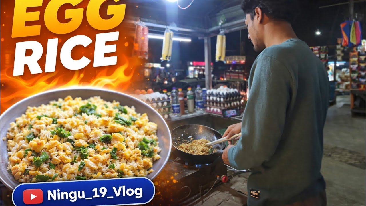 Egg rice Street Food