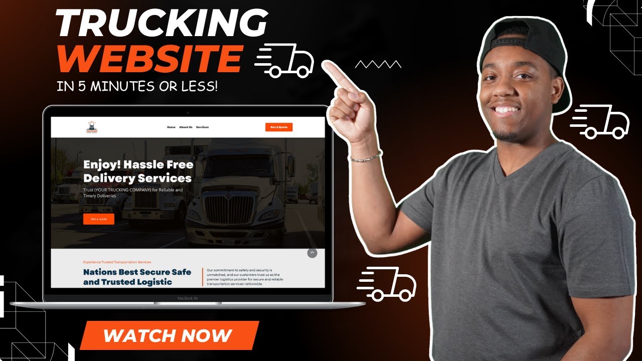 Как создать сайт для грузоперевозок | Шаблон сайта для логистики | 2025