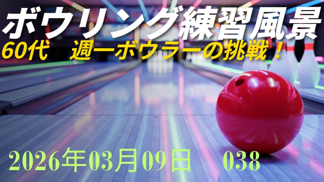 ボウリング練習風景038 20260309