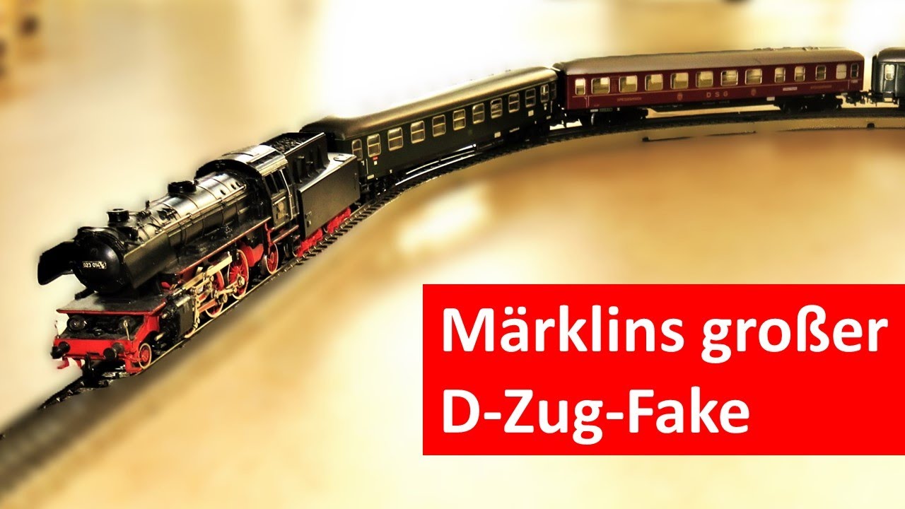 Wenn schon falsch, dann richtig: Märklins großer D-Zug-Fake