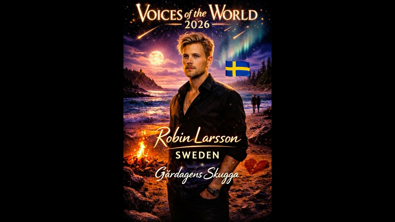 🎵 Sweden – Voices of the World 2026 – Semifinal 1 = Robin Larsson -Gårdagens Skugga =