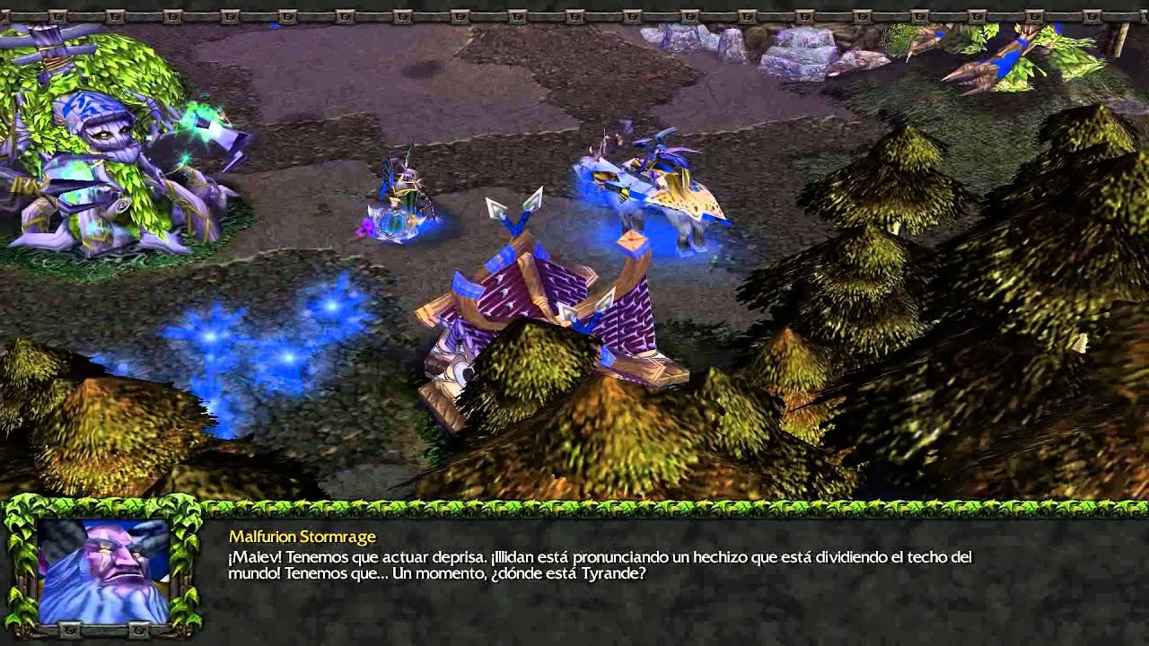 warcraft 3 frozen throne campaña elfos historia/escenas parte 2