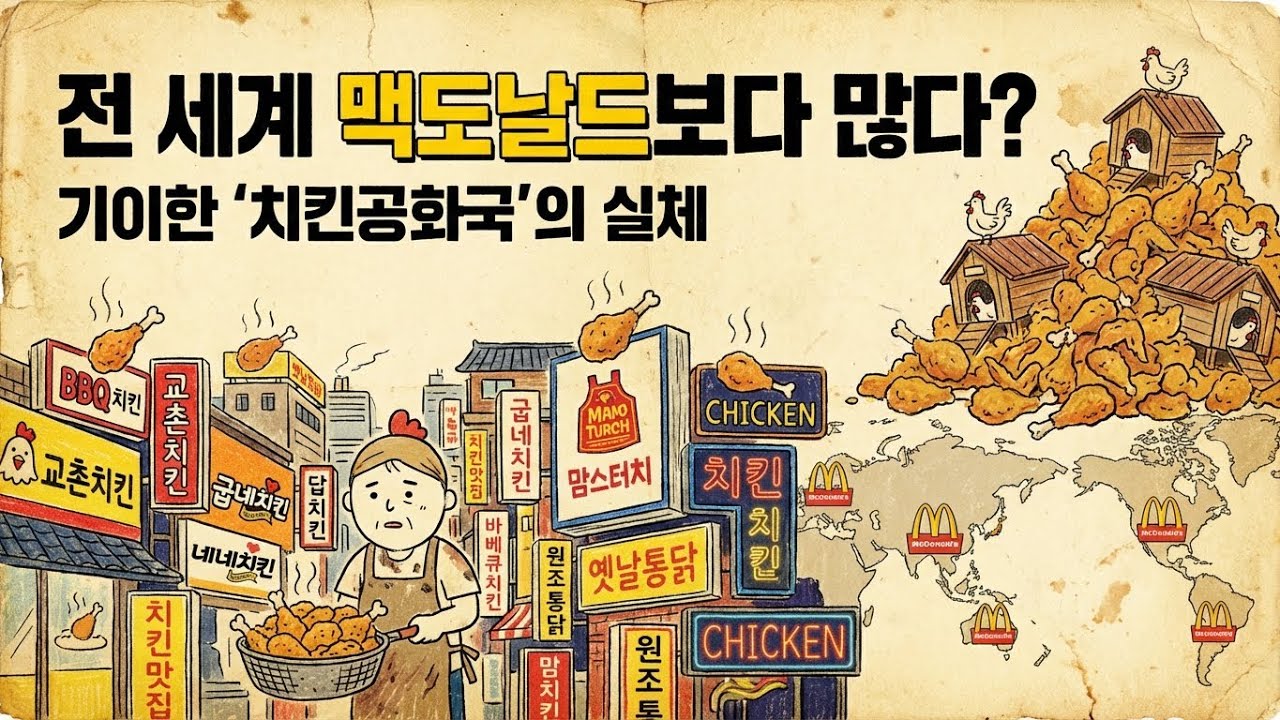 전 세계 맥도날드 매장보다 많은 한국 치킨집, 그 기이한 숫자의 비밀 [자영업 리포트 Ep.1]