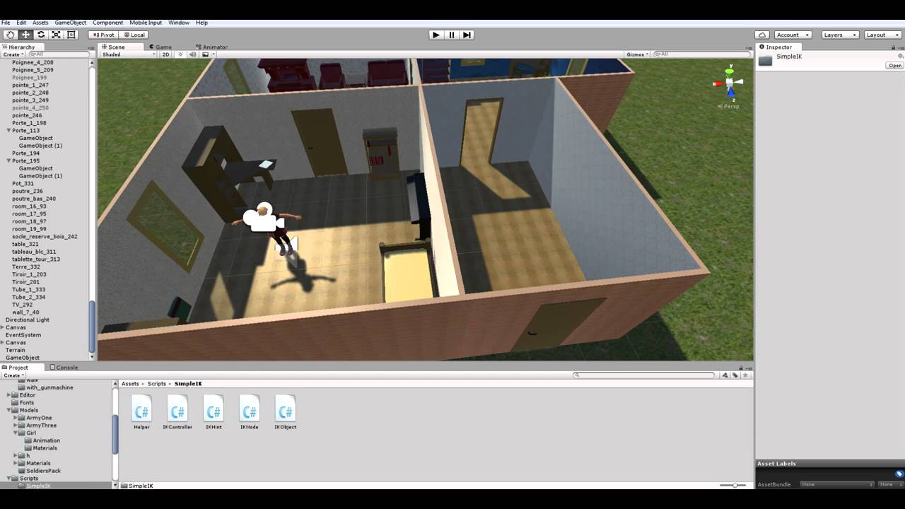 Как сделать игру на Unity 5 #31   Двери, IK, корутины и интерфейсы