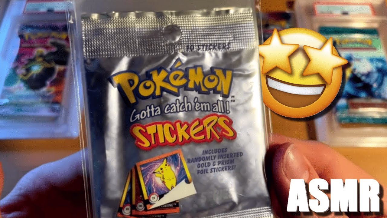 ASMR - J'ouvre un booster Pokémon de 1999 🔥😴