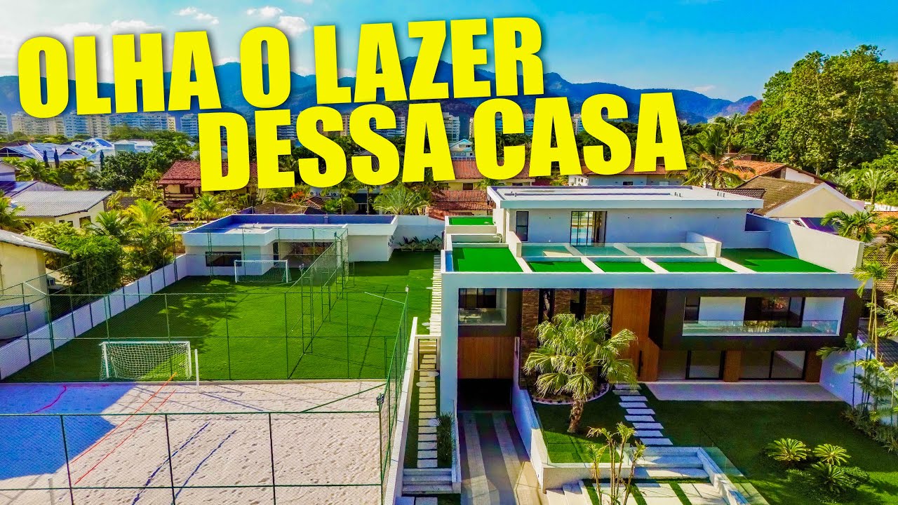 MANSÃO NA BARRA COM LAZER DE RESORT! TOUR DE R$ 22.5 MI 💎